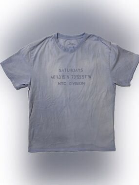 Saturdays New York City Light Blue Coordinate Graphic Tee